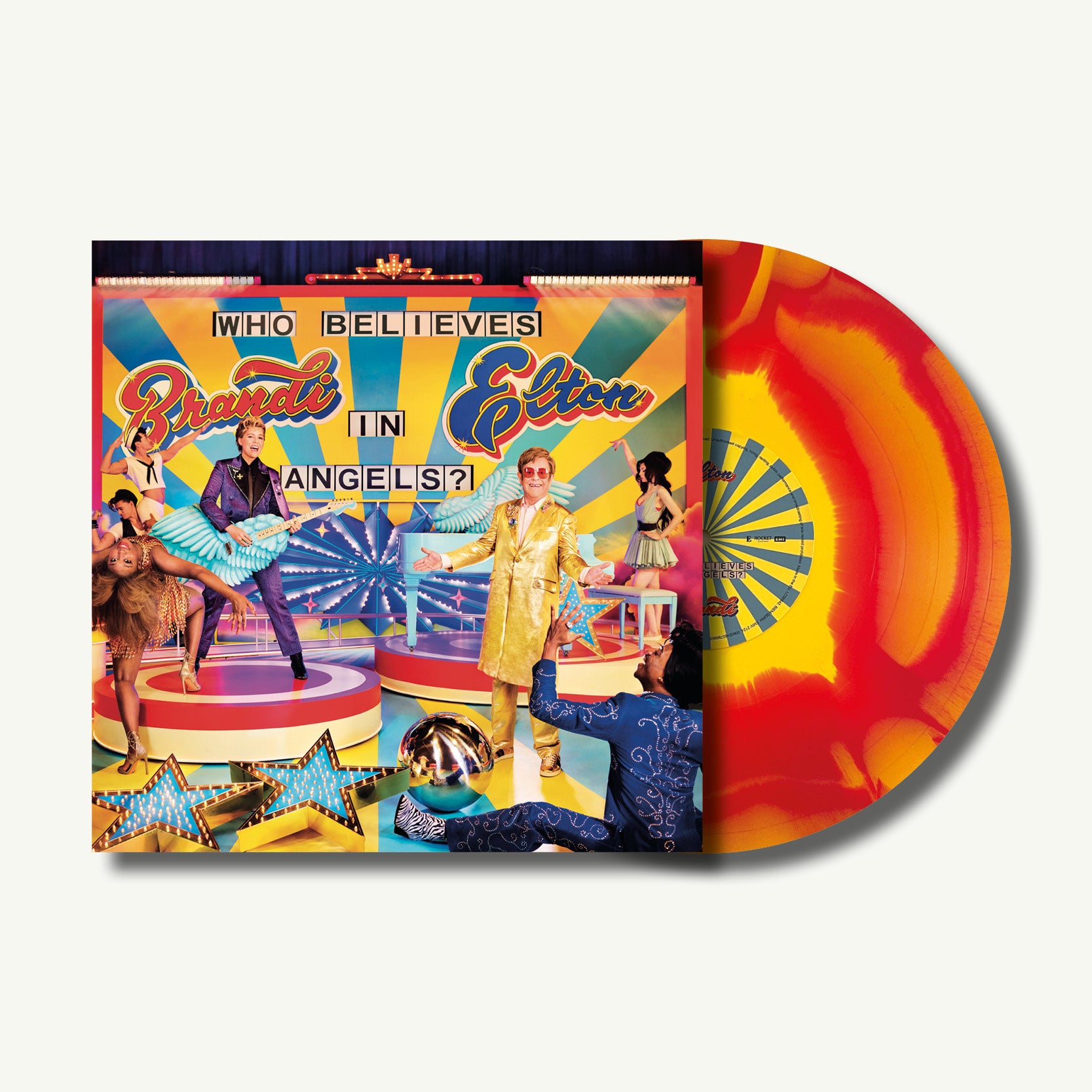 elton john brandi carlileレコード　マーブルレッドカラー Who Believes In Angels? Purple Marble Vinyl – Brandi Carlile