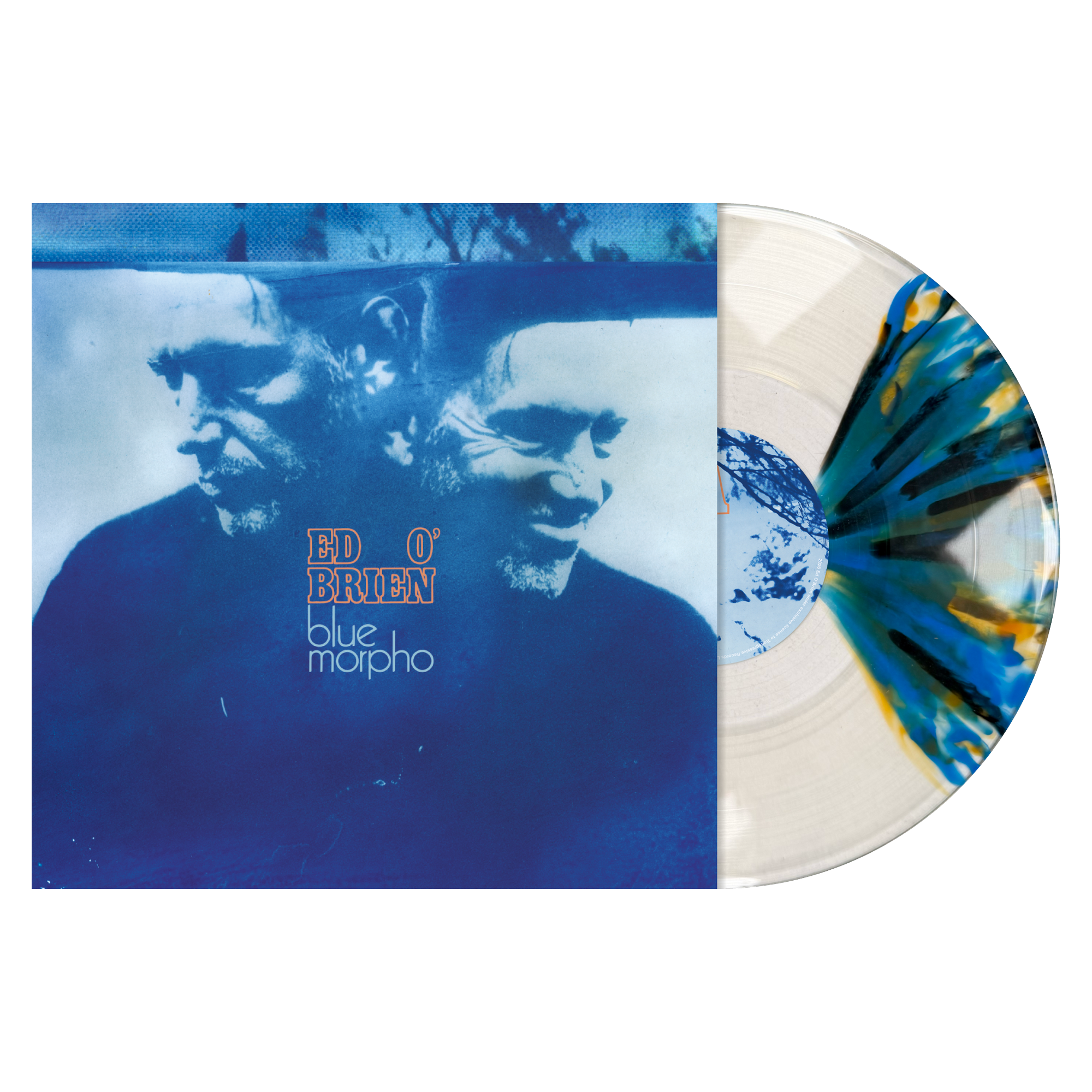 直筆サイン入り Ed O'Brien Blue Morpho レコード LP Ed O'Brien - Blue Morpho – Blood Records